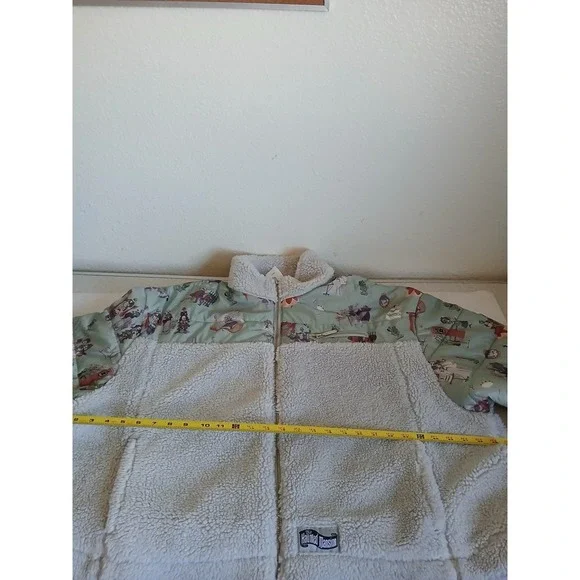 Disney Parks Haunted‎ Mansion Sherpa Puffer Women's  Jacket Plus Size 2X - Picture 15 of 16